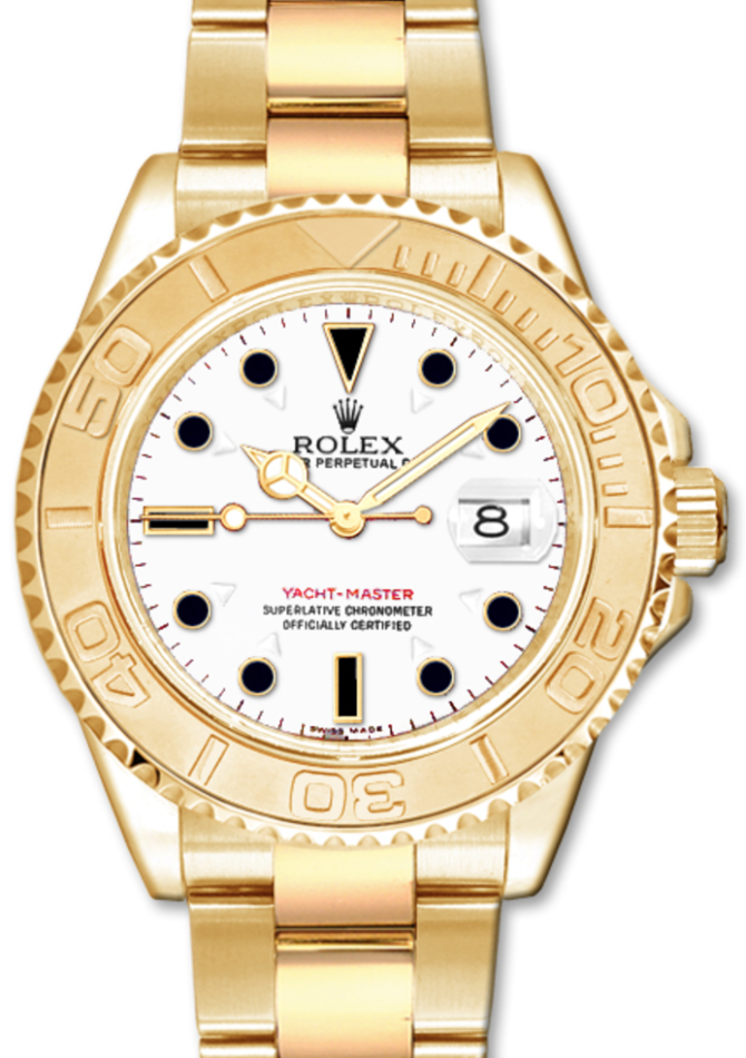 Rolex Yacht-Master 40 40 mm 16628WB Yellow Gold Luminous