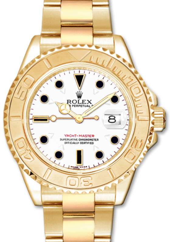 Rolex Yacht-Master 40 40 mm 16628WB Yellow Gold Luminous