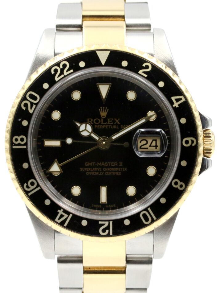 Rolex GMT-Master II 40 mm 16713K2 Steel/Yellow Gold Black