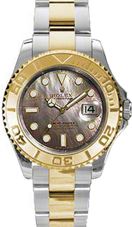Rolex Yacht-Master 35 35 mm 168623-BMOP Steel/Yellow Gold Luminous