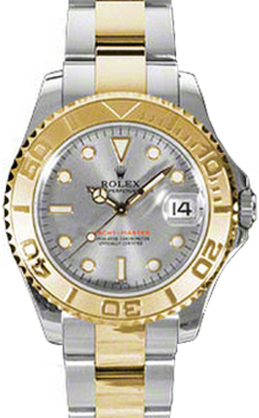 Rolex Yacht-Master 35 35 mm 168623-PLT Steel/Yellow Gold Luminous