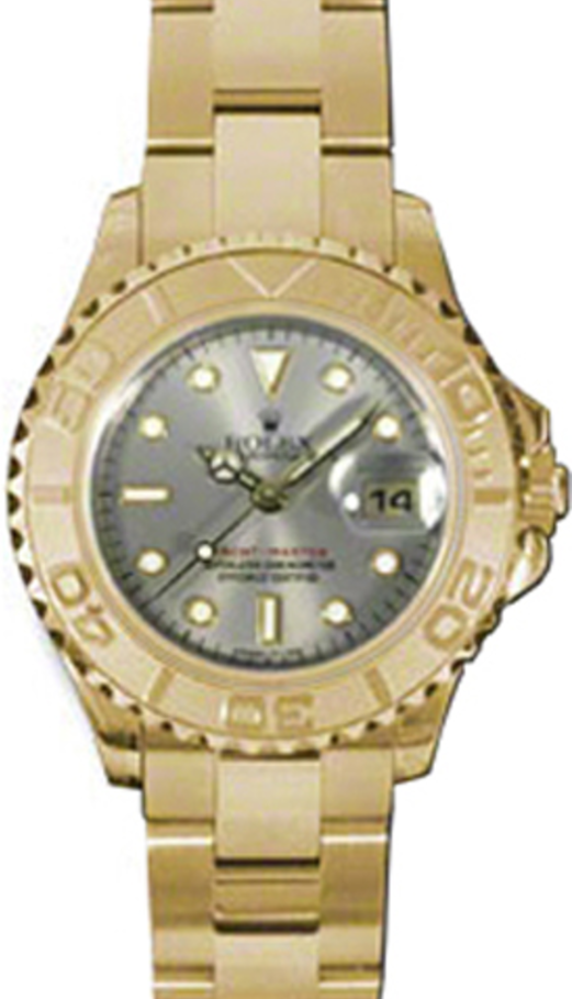 Rolex Yacht-Master 29 29 mm 169628-GRY Yellow Gold Luminous