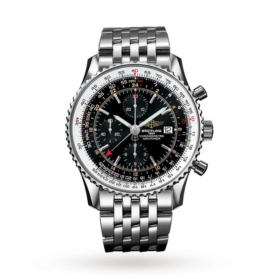 BREITLING A2432212|B726|443A NAVITIMER WORLD 46MM STAINLESS STEEL - BRAND NEW