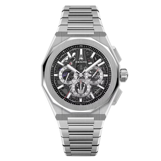 Zenith Defy Skyline Chronograph Skeleton Steel Black Dial 03.9500.3600/78.I001 - BRAND NEW