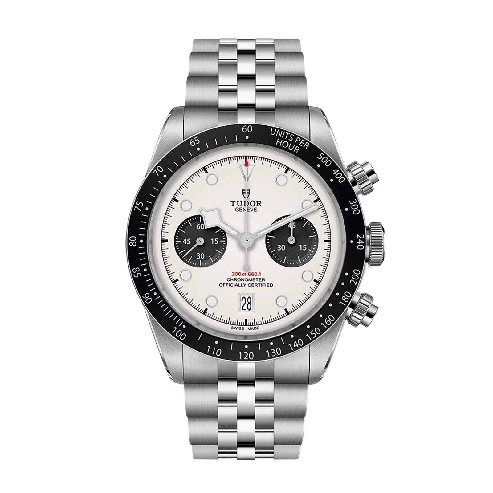 Tudor Black Bay Chrono Stainless Steel Silver Dial 41mm Bracelet M79360N-0002