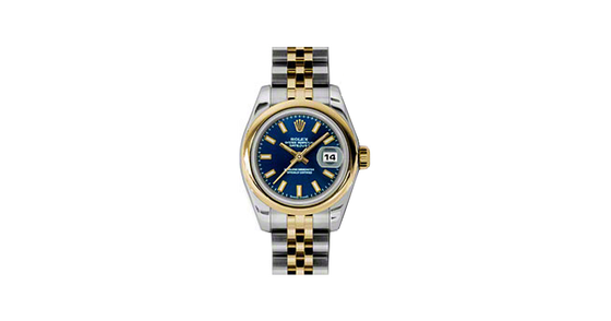 Rolex Lady-Datejust 26 179163-BLUSJ Blue Index Yellow Gold Stainless Steel Jubilee - BRAND NEW