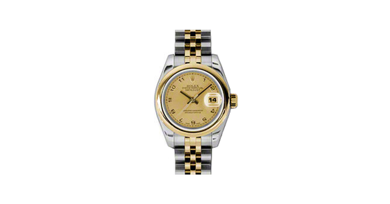 Rolex Lady-Datejust 26 179163-CHPAJ Champagne Arabic Yellow Gold Stainless Steel Jubilee - BRAND NEW