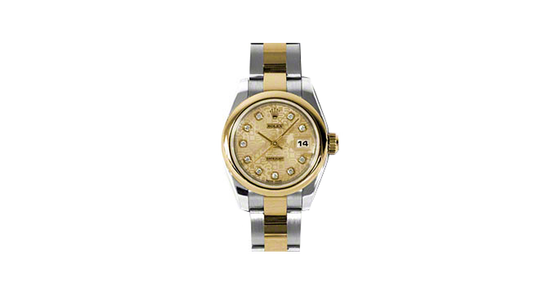 Rolex Lady-Datejust 26 179163-CHPJDO Champagne Jubilee Diamond Yellow Gold Stainless Steel Oyster - BRAND NEW