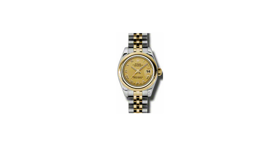 Rolex Lady-Datejust 26 179163-CHPRDJ Champagne Roman Yellow Gold Stainless Steel Jubilee - BRAND NEW