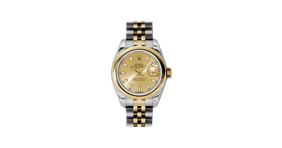 Rolex Lady-Datejust 26 179163-CHPSJ Champagne Index Yellow Gold Stainless Steel Jubilee - BRAND NEW