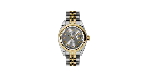 Rolex Lady-Datejust 26 179163-GRYRJ Grey Roman Yellow Gold Stainless Steel Jubilee - BRAND NEW