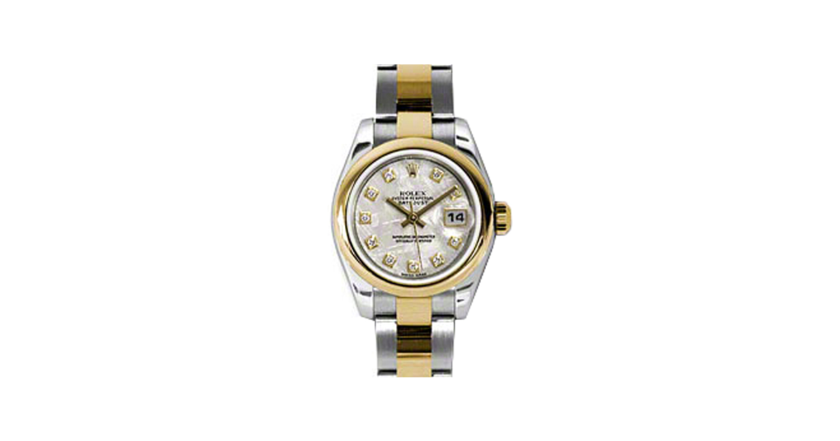 Rolex Lady-Datejust 26 179163-METDO Meteorite Diamond Yellow Gold Stainless Steel Oyster - BRAND NEW