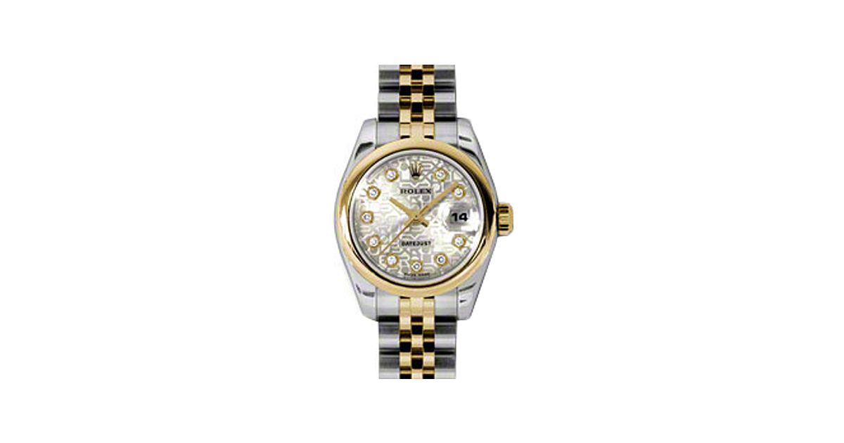 Rolex Lady-Datejust 26 179163-SLVJDJ Silver Jubilee Diamond Yellow Gold Stainless Steel Jubilee - BRAND NEW