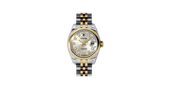 Rolex Lady-Datejust 26 179163-SLVJDJ Silver Jubilee Diamond Yellow Gold Stainless Steel Jubilee - BRAND NEW