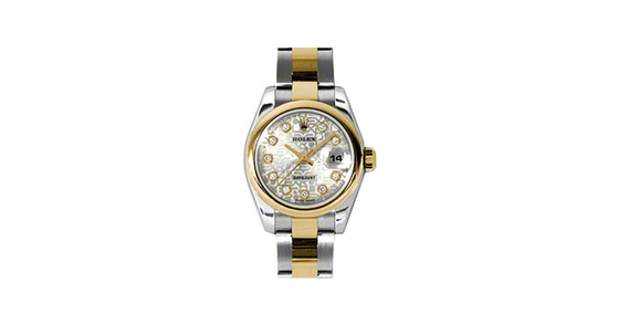 Rolex Lady-Datejust 26 179163-SLVJDO Silver Jubilee Diamond Yellow Gold Stainless Steel Oyster - BRAND NEW