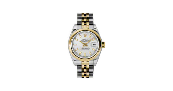 Rolex Lady-Datejust 26 179163-SLVSJ Silver Index Yellow Gold Stainless Steel Jubilee - BRAND NEW