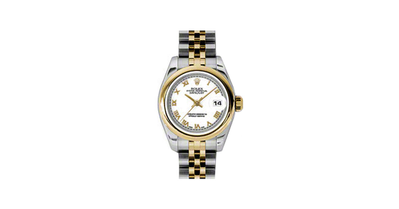 Rolex Lady-Datejust 26 179163-WHTRJ White Roman Yellow Gold Stainless Steel Jubilee - BRAND NEW