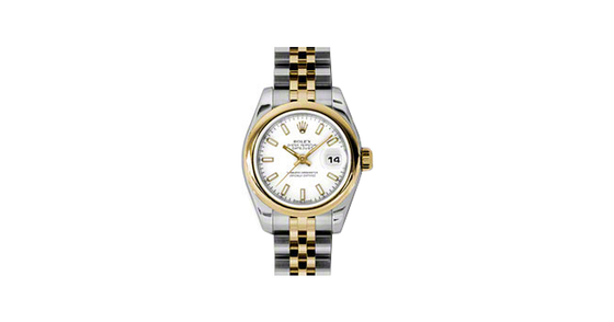 Rolex Lady-Datejust 26 179163-WHTSJ White Index Yellow Gold Stainless Steel Jubilee - BRAND NEW