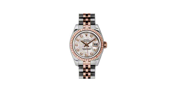 Rolex Lady-Datejust 26 179171-METDJ Meteorite Diamond Fluted Rose Gold Stainless Steel Jubilee - BRAND NEW