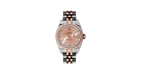Rolex Lady-Datejust 26 179171-PCHSJ Pink Champagne Index Fluted Rose Gold Stainless Steel Jubilee - BRAND NEW