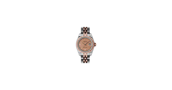 Rolex Lady-Datejust 26 179171-PGDMOPDJ Pink Goldust Mother of Pearl Arabic with Diamond 6 & 9 Fluted Rose Gold Stainless Steel Jubilee - BRAND NEW