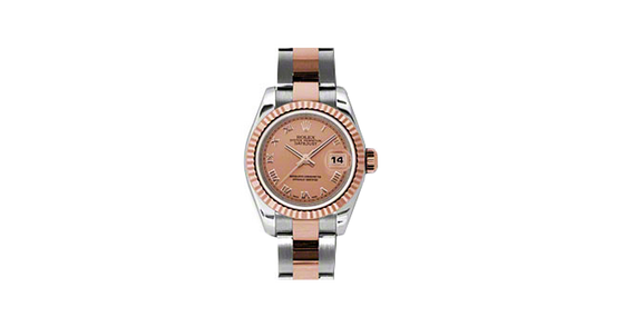 Rolex Lady-Datejust 26 179171-PNKRO Pink Roman Fluted Rose Gold Stainless Steel Oyster - BRAND NEW