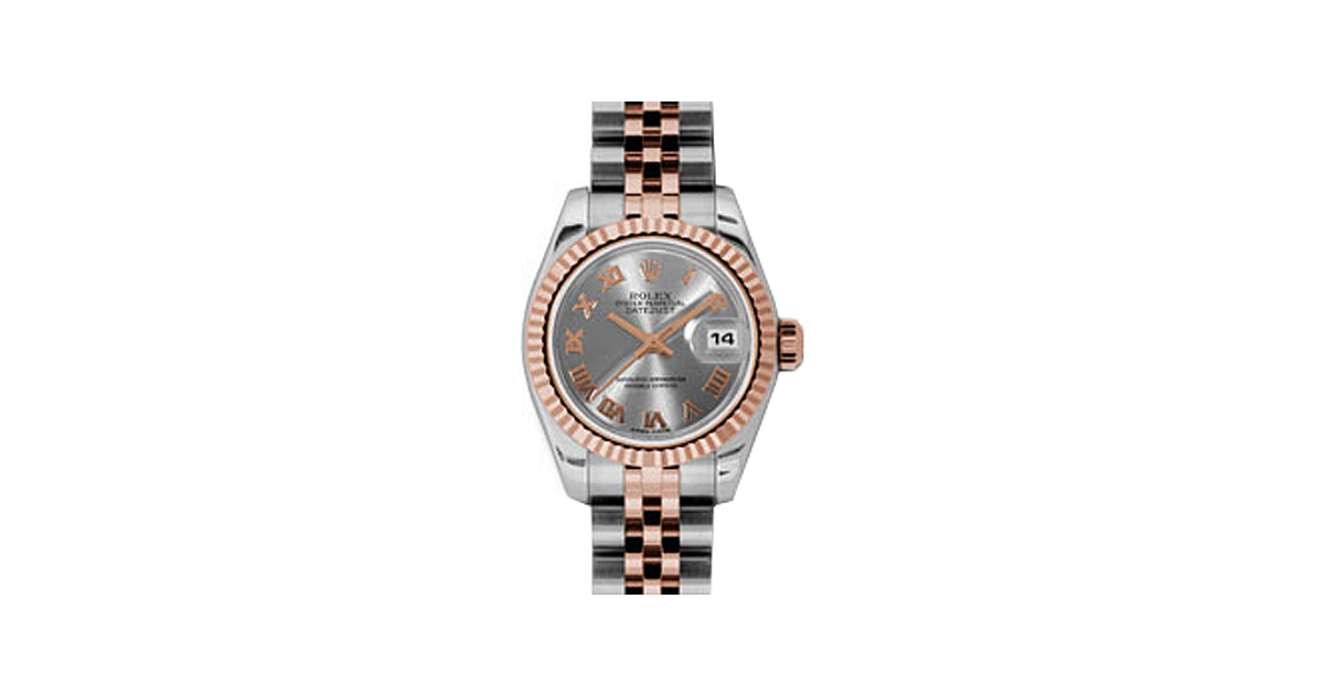 Rolex Lady-Datejust 26 179171-STLRJ Steel Roman Fluted Rose Gold Stainless Steel Jubilee - BRAND NEW