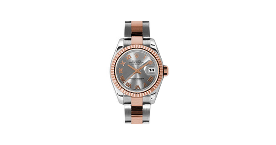 Rolex Lady-Datejust 26 179171-STLRO Steel Roman Fluted Rose Gold Stainless Steel Oyster - BRAND NEW