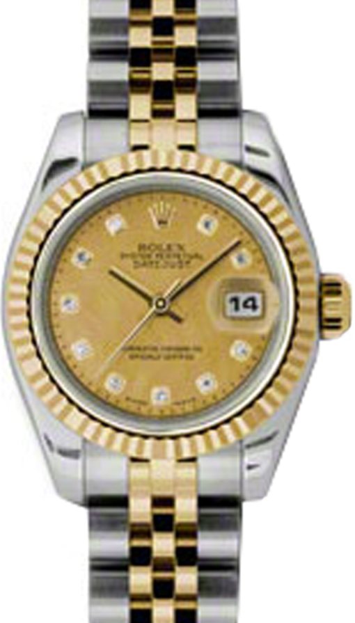 Rolex Lady-Datejust 26 26 mm 179173-CGDMOPDJ Steel/Yellow Gold Champagne