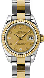 Rolex Lady-Datejust 26 26 mm 179173-CGDMOPDO Steel/Yellow Gold Champagne