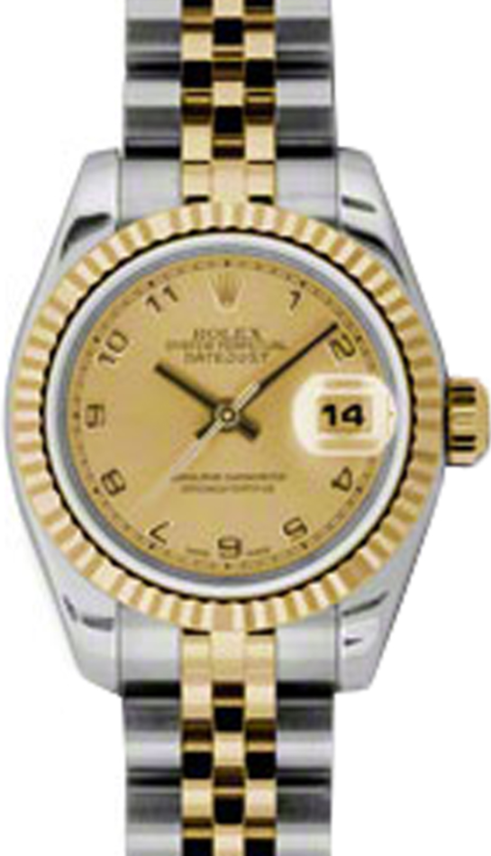 Rolex Lady-Datejust 26 26 mm 179173-CHPAJ Steel/Yellow Gold Champagne