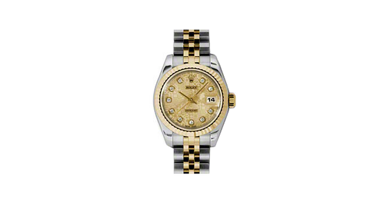 Rolex Lady-Datejust 26 179173-CHPJDJ Champagne Jubilee Diamond Fluted Yellow Gold Stainless Steel Jubilee