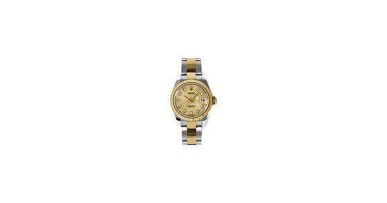 Rolex Lady-Datejust 26 179173-CHPJDO Champagne Jubilee Diamond Fluted Yellow Gold Stainless Steel Oyster