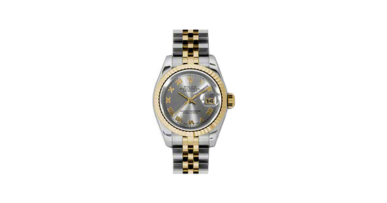 Rolex Lady-Datejust 26 179173-SGRYRJ Steel Roman Fluted Yellow Gold Stainless Steel Jubilee