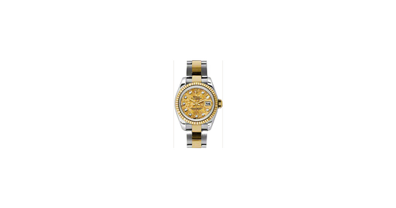 Rolex Lady-Datejust 26 179173-YGCDO Yellow Gold Crystal Diamond Fluted Yellow Gold Stainless Steel Oyster