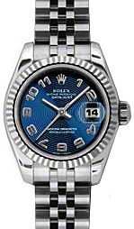 Rolex Lady-Datejust 26 26 mm 179174-BLUCAJ Steel/White Gold Blue