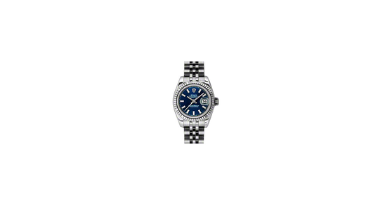 Rolex Lady-Datejust 26 179174-BLUSJ Blue Index Fluted White Gold Stainless Steel Jubilee - BRAND NEW