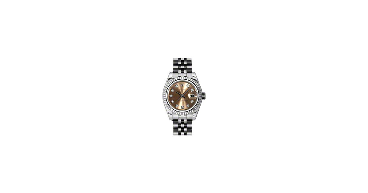 Rolex Lady-Datejust 26 179174-COPDJ Copper Diamond Fluted White Gold Stainless Steel Jubilee - BRAND NEW