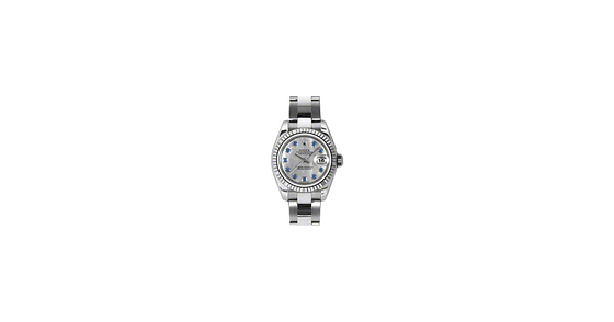 Rolex Lady-Datejust 26 179174-MOPSPHO White Mother of Pearl Sapphire Fluted White Gold Stainless Steel Oyster - BRAND NEW