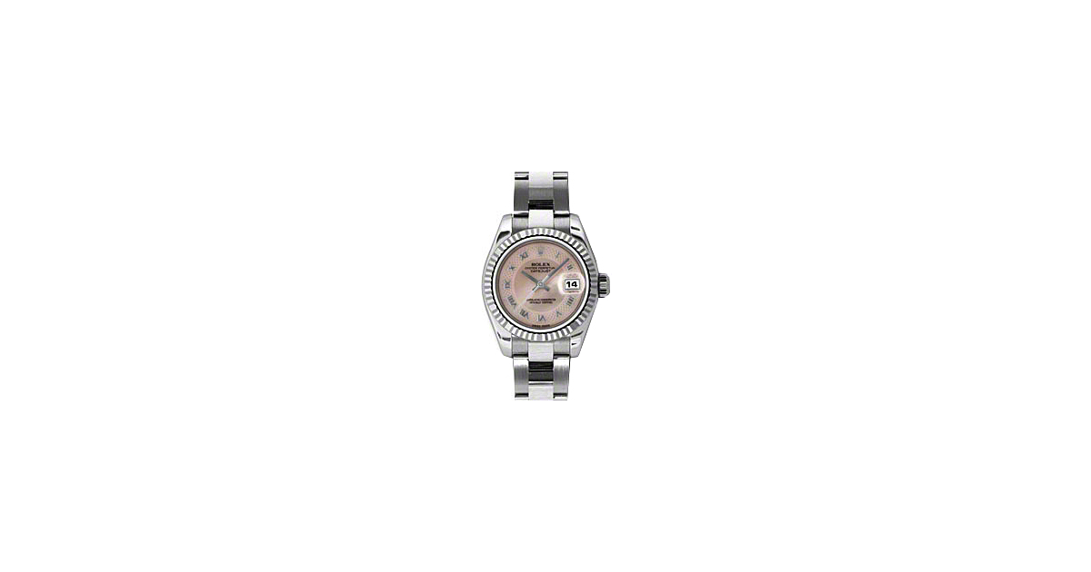 Rolex Lady-Datejust 26 179174-PDMOPO Pink Mother of Pearl Diamond Fluted White Gold Stainless Steel Oyster - BRAND NEW