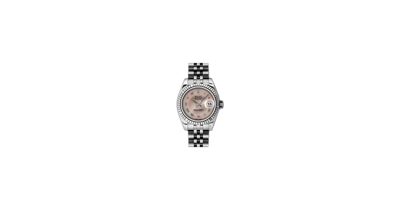 Rolex Lady-Datejust 26 179174-PDMOPRJ Pink Decorative Mother of Pearl Roman Fluted White Gold Stainless Steel Jubilee - BRAND NEW