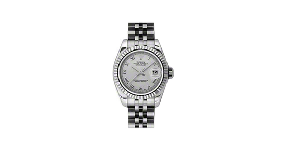 Rolex Lady-Datejust 26 179174-SLVRJ Silver Roman Fluted White Gold Stainless Steel Jubilee - BRAND NEW