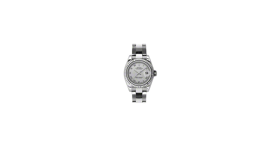 Rolex Lady-Datejust 26 179174-SLVRO Silver Roman Fluted White Gold Stainless Steel Oyster - BRAND NEW