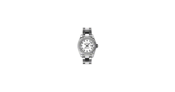 Rolex Lady-Datejust 26 179174-WHTDO White Diamond Fluted White Gold Stainless Steel Oyster - BRAND NEW