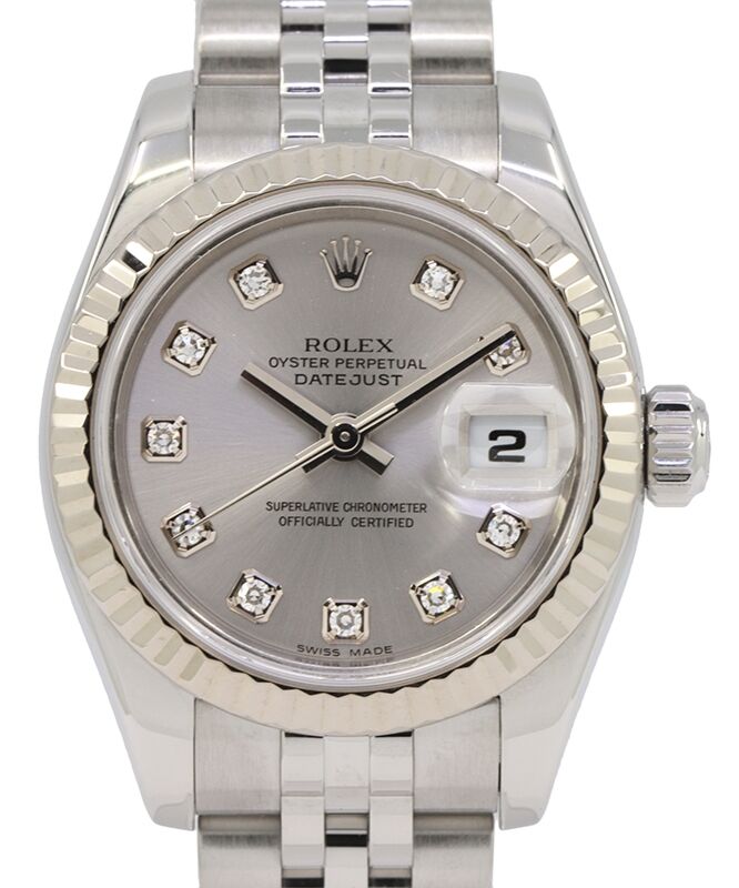 Rolex Lady-Datejust 26 26 mm 179174SLDJ Steel/White Gold Silver