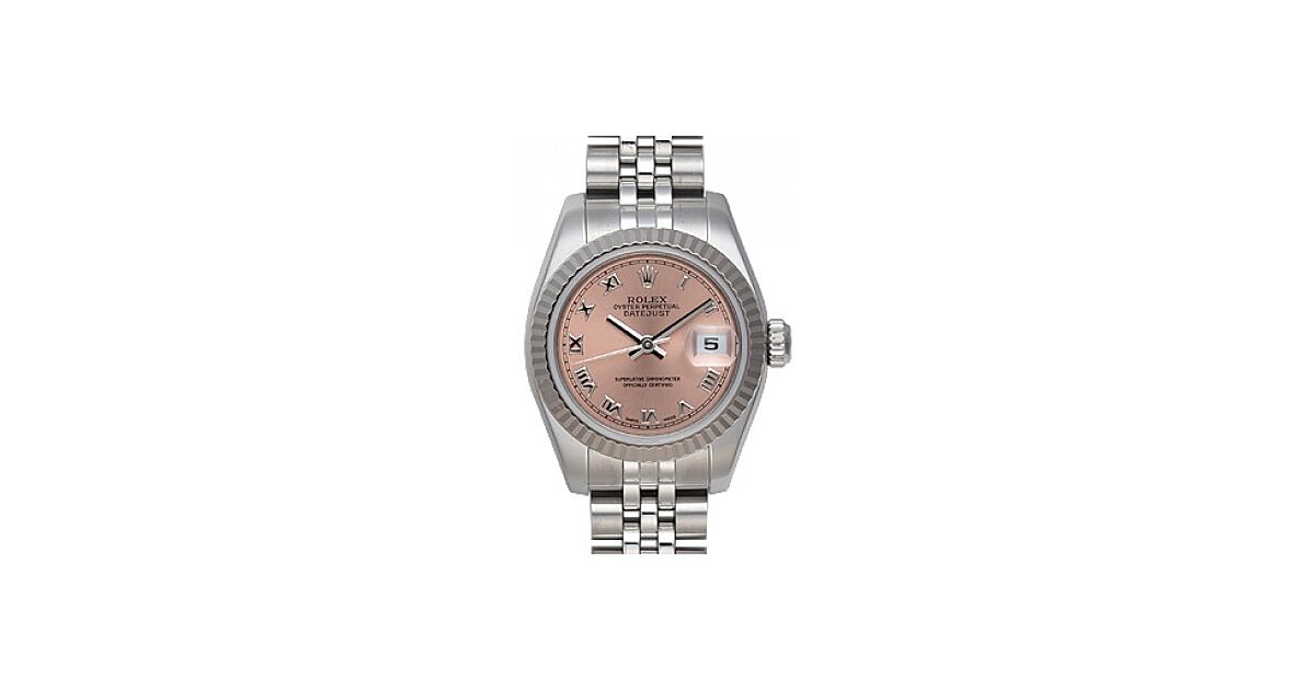 Rolex Lady-Datejust 26 179174-PNKRJ Pink Roman Fluted White Gold Stainless Steel Jubilee - BRAND NEW