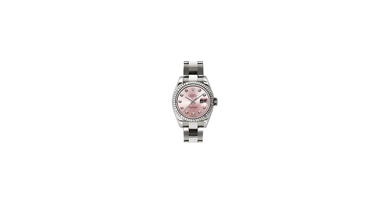 Rolex Lady-Datejust 26 179179-PNKDO Pink Diamond Fluted White Gold Oyster - BRAND NEW