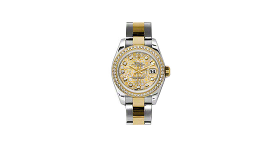 Rolex Lady-Datejust 26 179383-YGCDO Yellow Gold Crystal Diamond Diamond Bezel Yellow Gold Stainless Steel Oyster - BRAND NEW