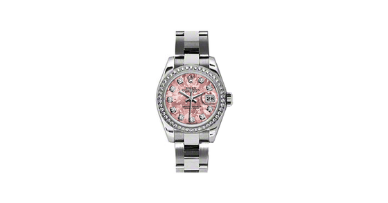 Rolex Lady-Datejust 26 179384-PGCDJ Pink Gold Crystal Diamond Dial Diamond Bezel Stainless Steel Jubilee - BRAND NEW