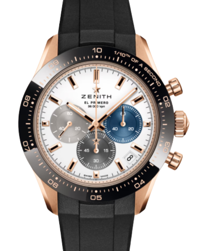 Zenith Chronomaster Sport El Primero Rose Gold/Ceramic 41mm White Dial 18.3100.3600/69.R951